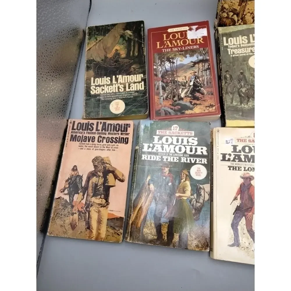 Lot of 11 Louis L’Amour “The Sacketts” Series Trade Paperback Western Books (4)